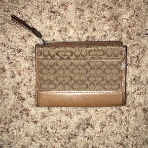 Coach Classic pattern key ring wallet